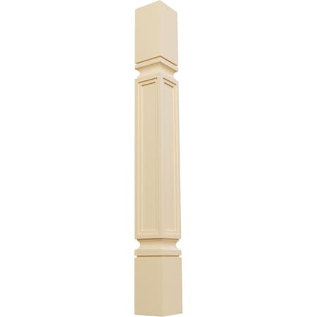 Ekena Millwork 3 3/4"W x 3 3/4"D x 35 1/2"H Kent Raised Panel Cabinet Column, Maple COL03X03X35KEMA